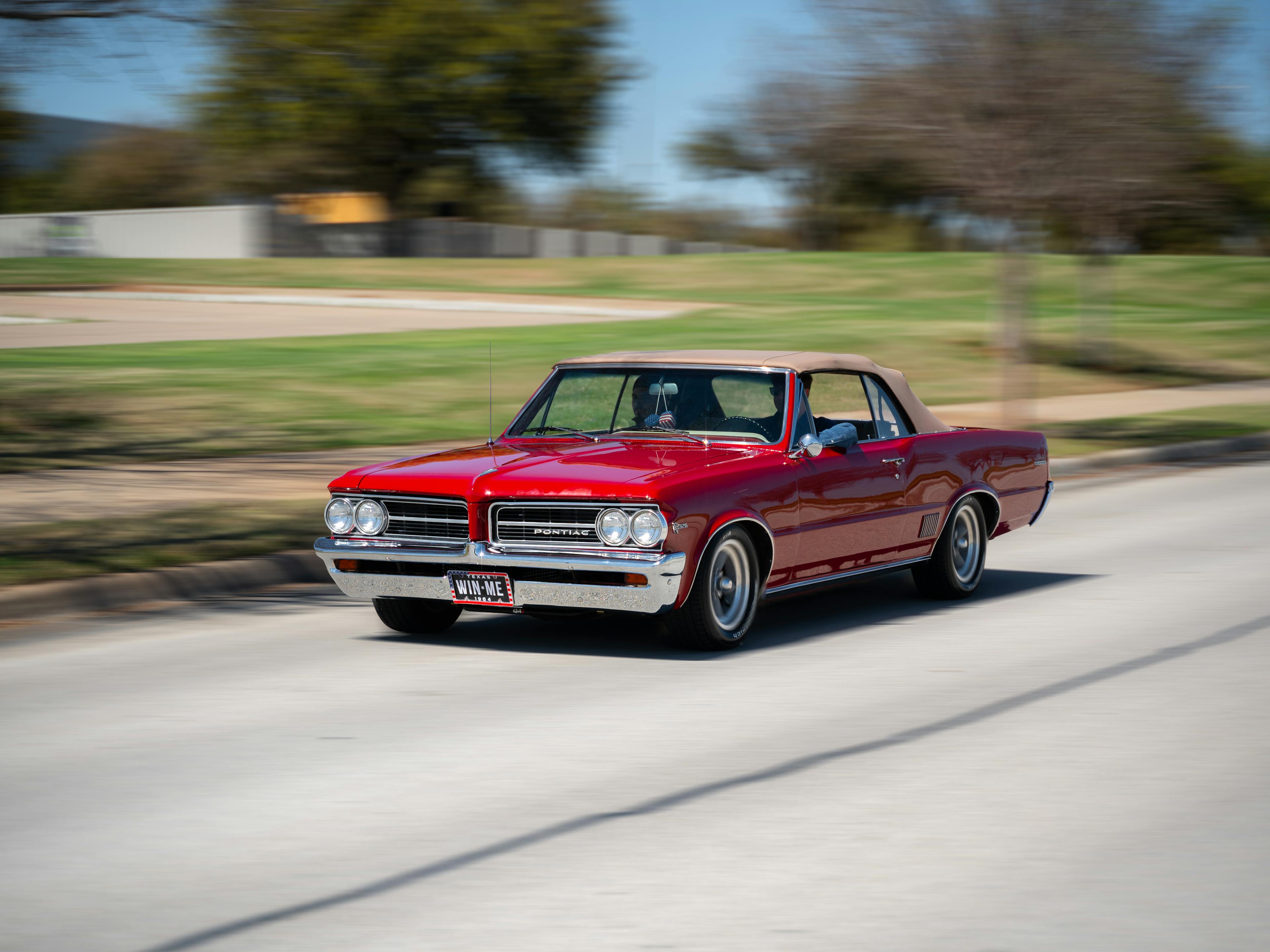 1964 Pontiac LeMans on the open road